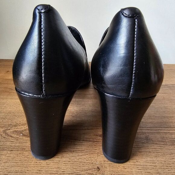 NEVER WORN FRANCO SARTO NOLAN BLACK GENUINE LEATHER PUMP SIZE 10 WOMENS - Picture 12 of 16